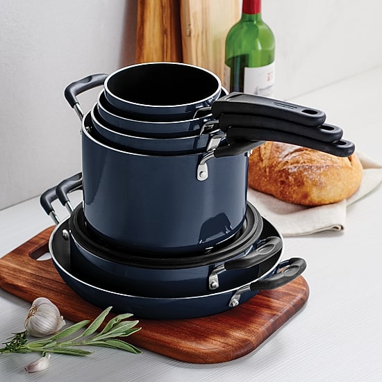 Tramontina Aluminum Non-Stick 11-pc. Nesting Cookware Set