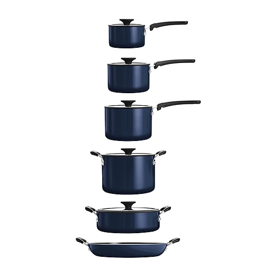 Tramontina Aluminum Non-Stick 11-pc. Nesting Cookware Set