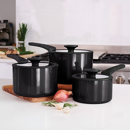 Tramontina Aluminum Non-Stick Sauce Pan 6-pc. Nesting Set
