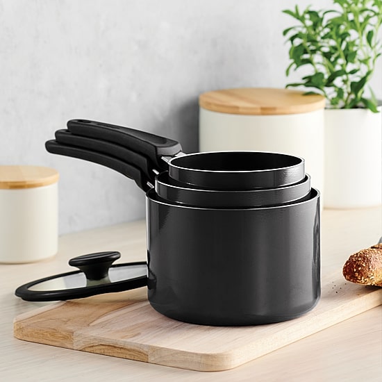 Tramontina Aluminum Non-Stick Sauce Pan 6-pc. Nesting Set