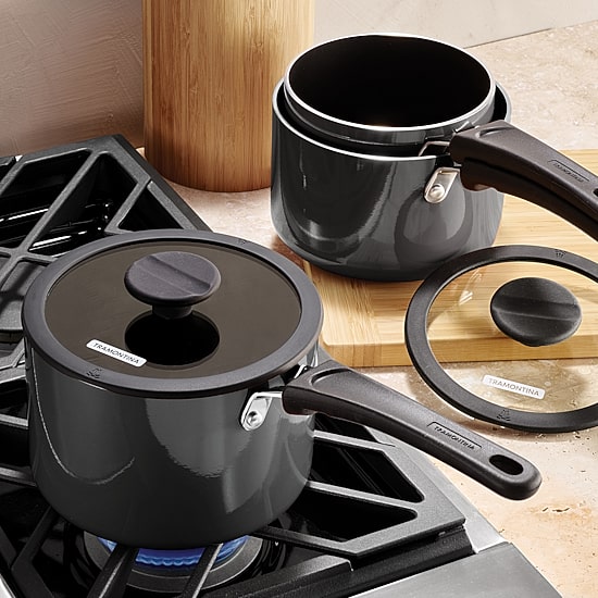 Tramontina Aluminum Non-Stick Sauce Pan 6-pc. Nesting Set
