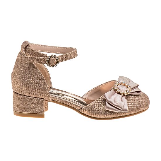 Badgley Mischka Bm Elizabth Shoe Little & Big Kid Girls Round Closed Toe Block Heel Pumps
