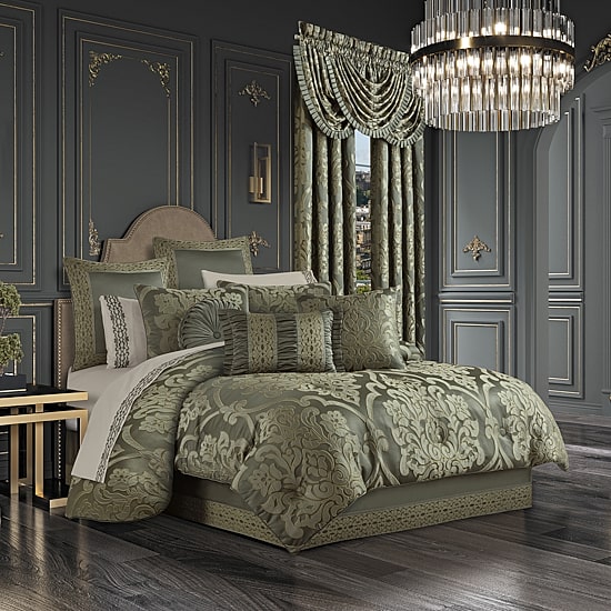 Queen Street Salerno 3-pc. Damask + Scroll Extra Weight Comforter Set
