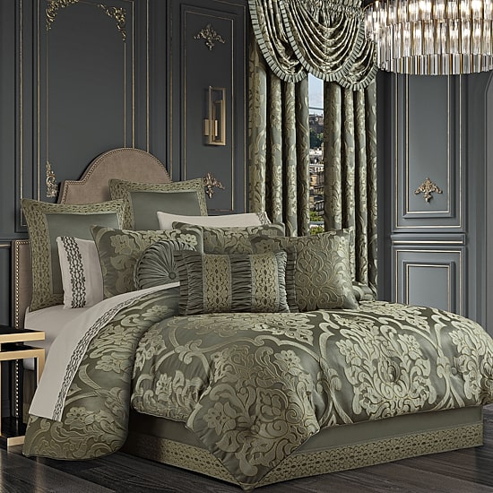 Queen Street Salerno 3-pc. Damask + Scroll Extra Weight Comforter Set