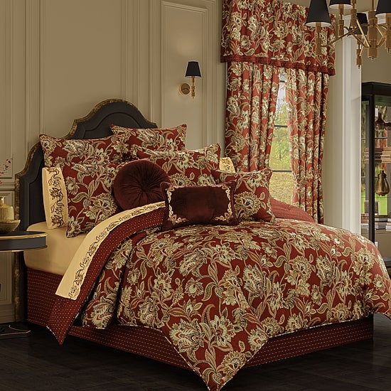 Queen Street Montecito 3-pc. Damask + Scroll Extra Weight Reversible Comforter Set