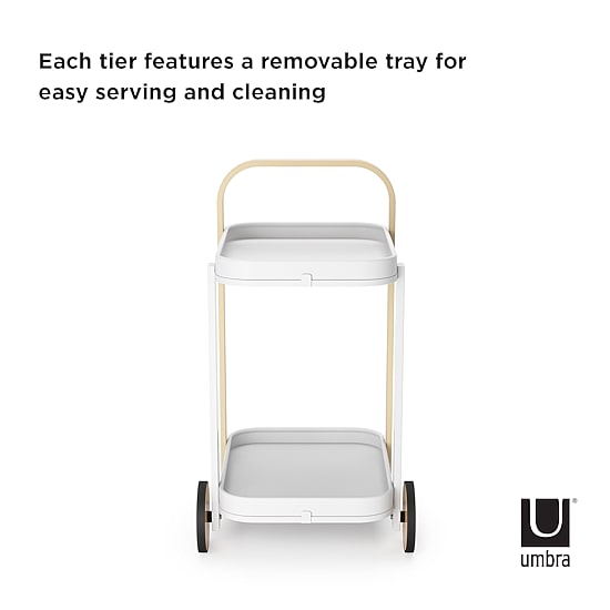 Umbra Bellwood Metal-Top Serving Cart
