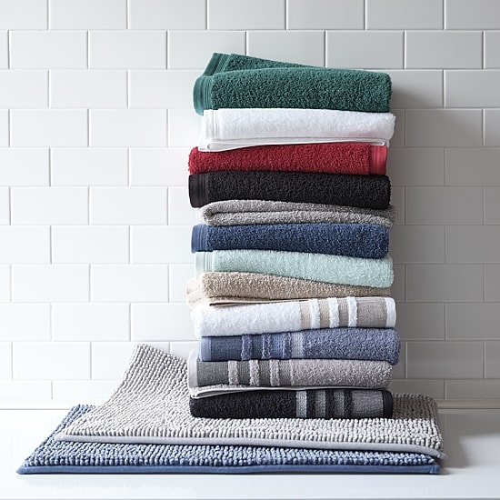 Home Expressions Solid & Stripe Bath Bundle