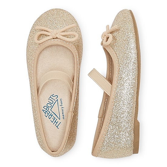 Thereabouts Lil Lexi Toddler Girls Round Closed Toe Ballet Flats