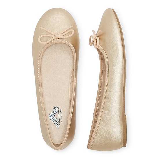 Thereabouts Little & Big Kid Lexi Girls Round Closed Toe Ballet Flats