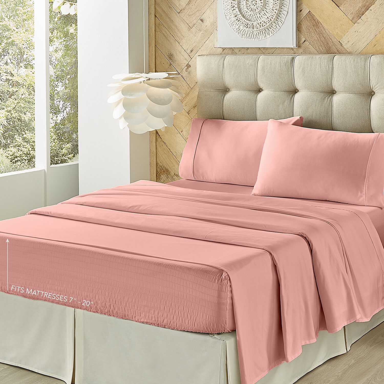 Queen Street Royal Fit 100% Cotton Sateen 300tc Sheet Set