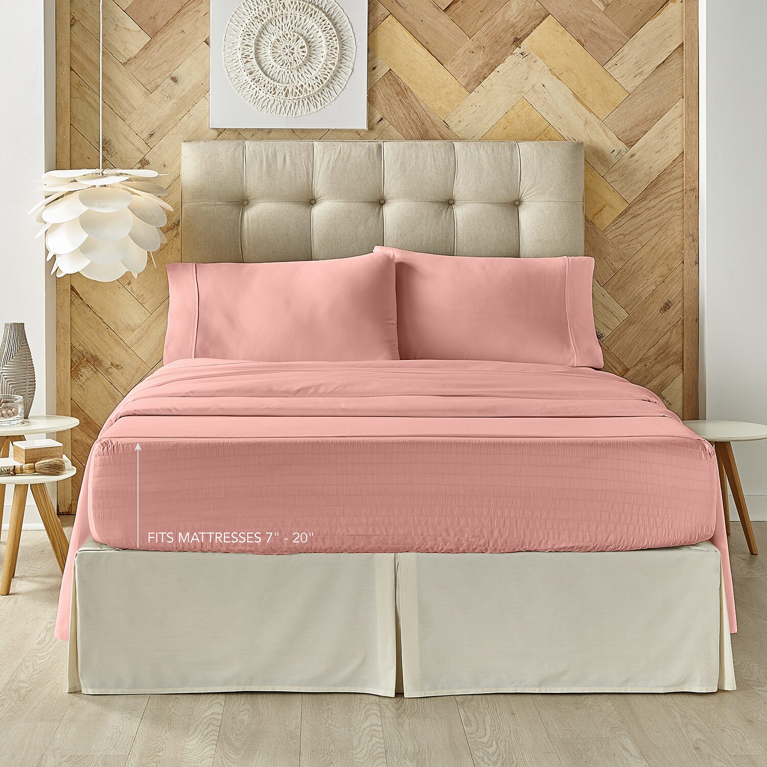 Queen Street Royal Fit 100% Cotton Sateen 300tc Sheet Set