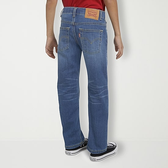 Levi's® Little Boys Adjustable Waist Mid Rise 514™ Straight Leg Jean