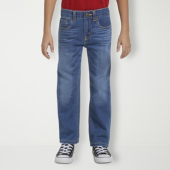 Levi's® Little Boys Adjustable Waist Mid Rise 514™ Straight Leg Jean