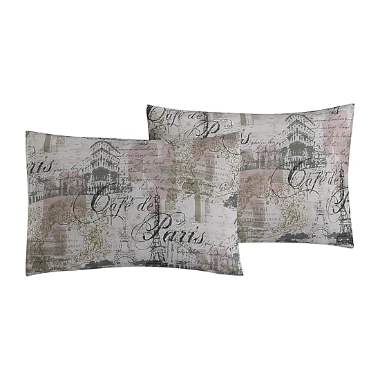 Hudson & Main Cafe Paris 3-pc. Reversible Comforter Set