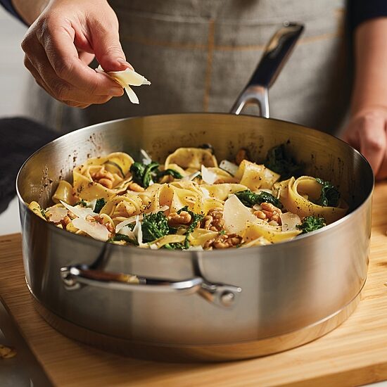 KitchenAid 3-Ply Stainless Steel 4.5-qt. Saute Pan