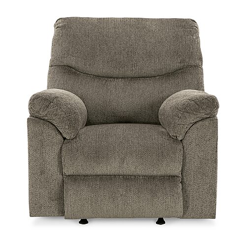 Signature Design by Ashley Alphons Pad-Arm Recliner, One Size, Gray
