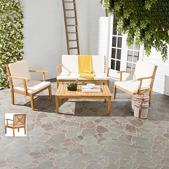 Safavieh Del 10-pc. Conversation Set Cushioned