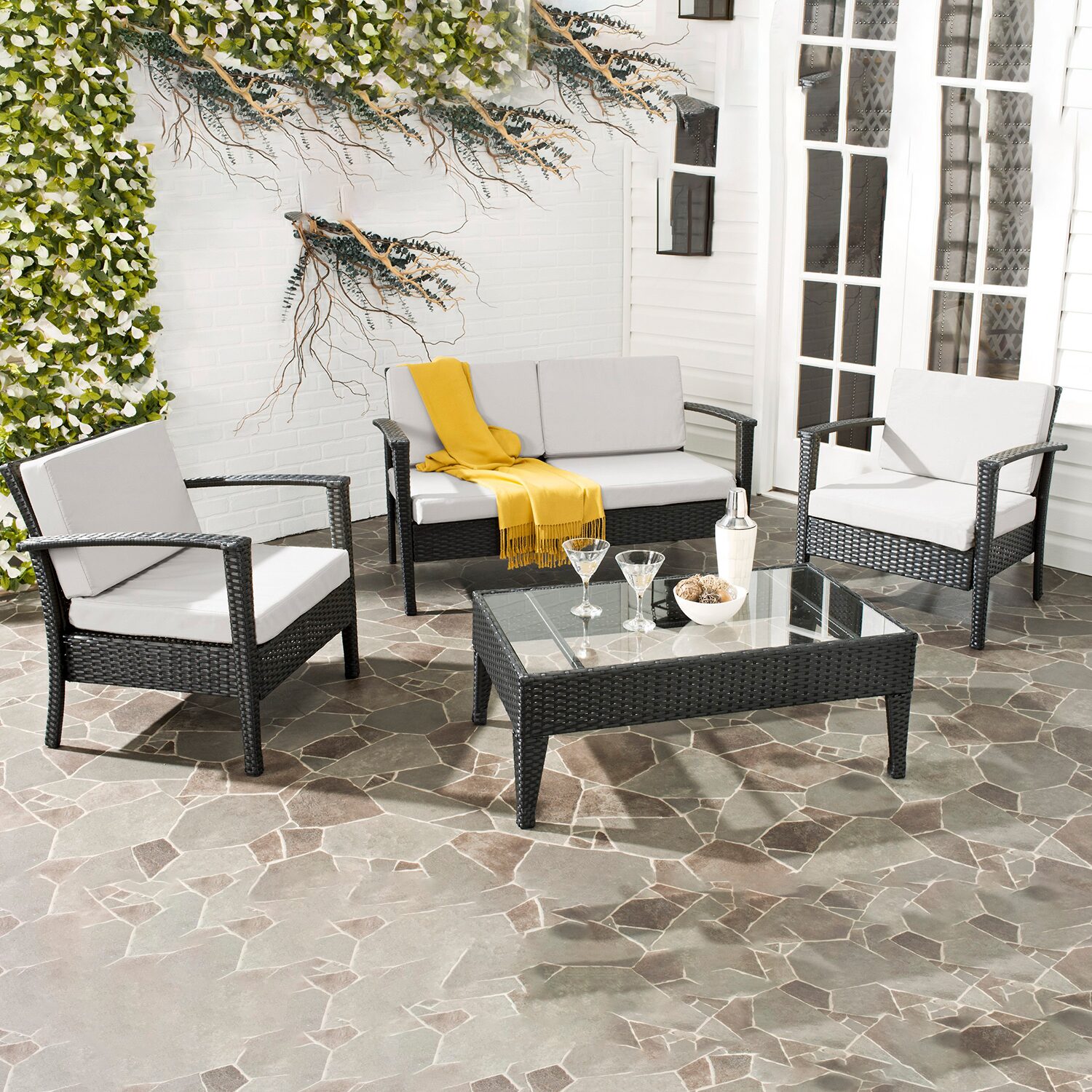 Safavieh Piscataway 12-pc. Conversation Set Cushioned