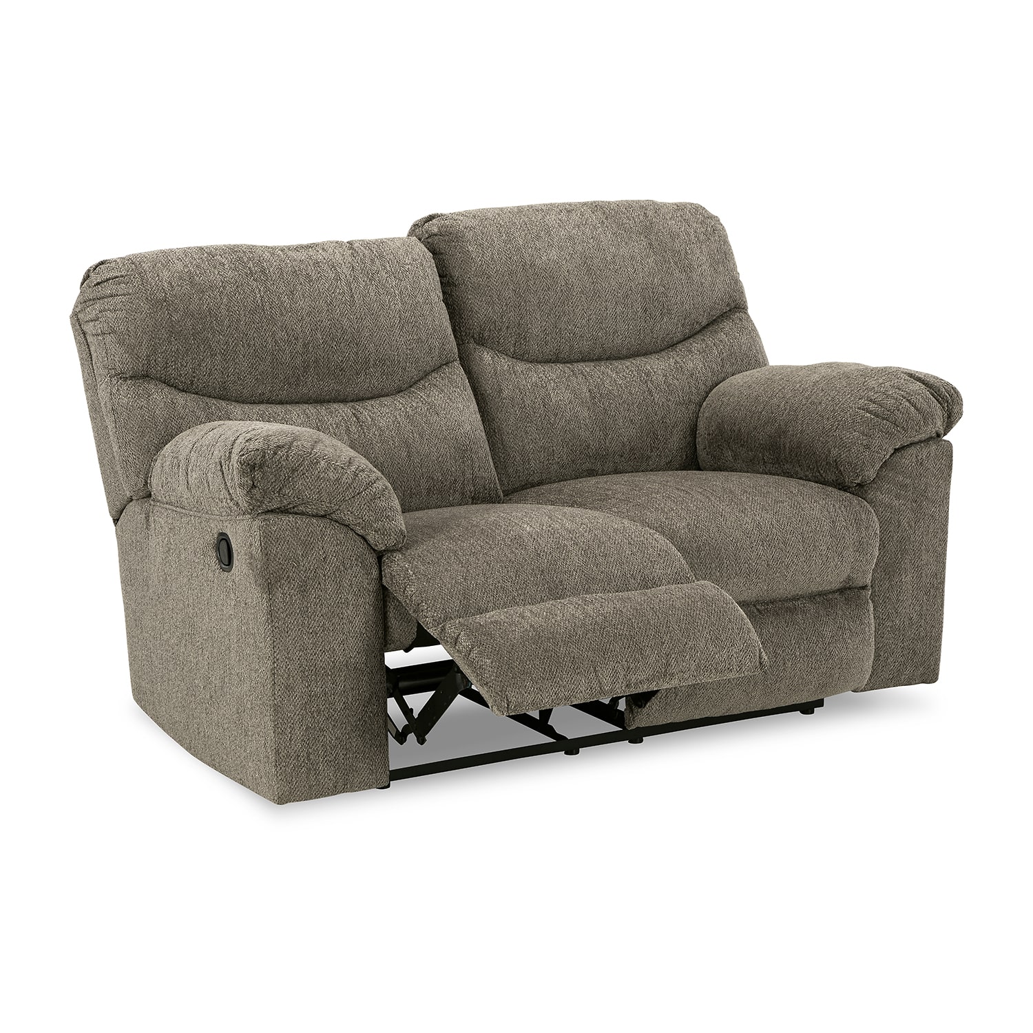 Signature Design by Ashley® Alphons Pad-Arm Motion Upholstered Reclining Loveseat