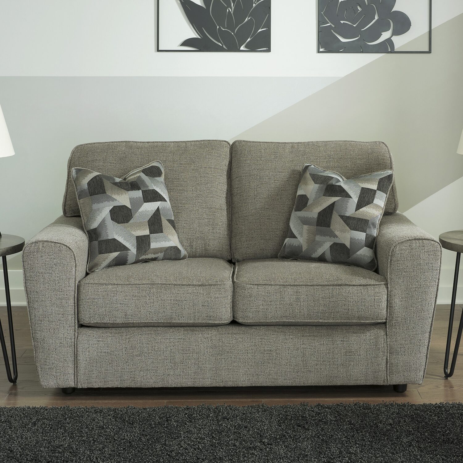 Signature Design by Ashley® Cascilla Track-Arm Upholstered Loveseat