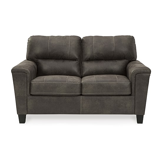 Signature Design by Ashley® Navi Track-Arm Upholstered Loveseat