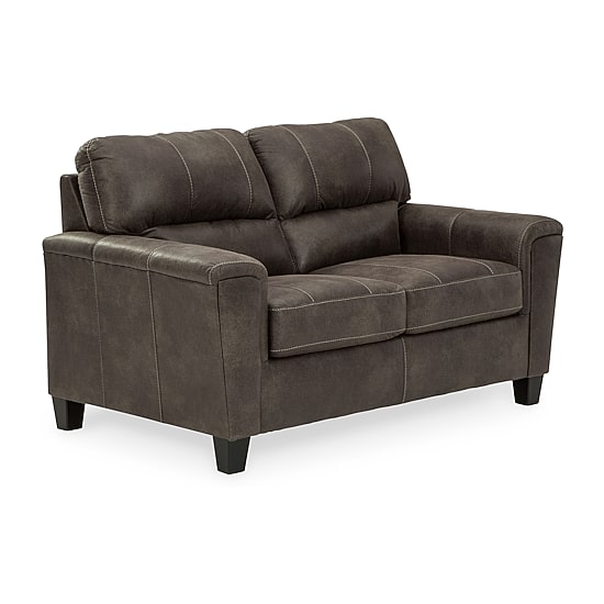 Signature Design by Ashley® Navi Track-Arm Upholstered Loveseat