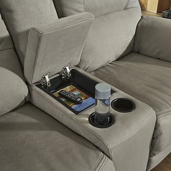 Signature Design by Ashley® Next-Gen Gaucho Pad-Arm Power Recline Motion Upholstered Loveseat
