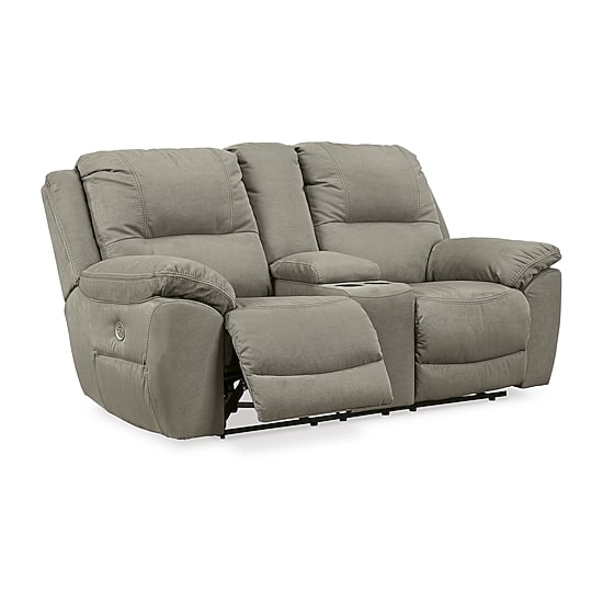 Signature Design by Ashley® Next-Gen Gaucho Pad-Arm Power Recline Motion Upholstered Loveseat