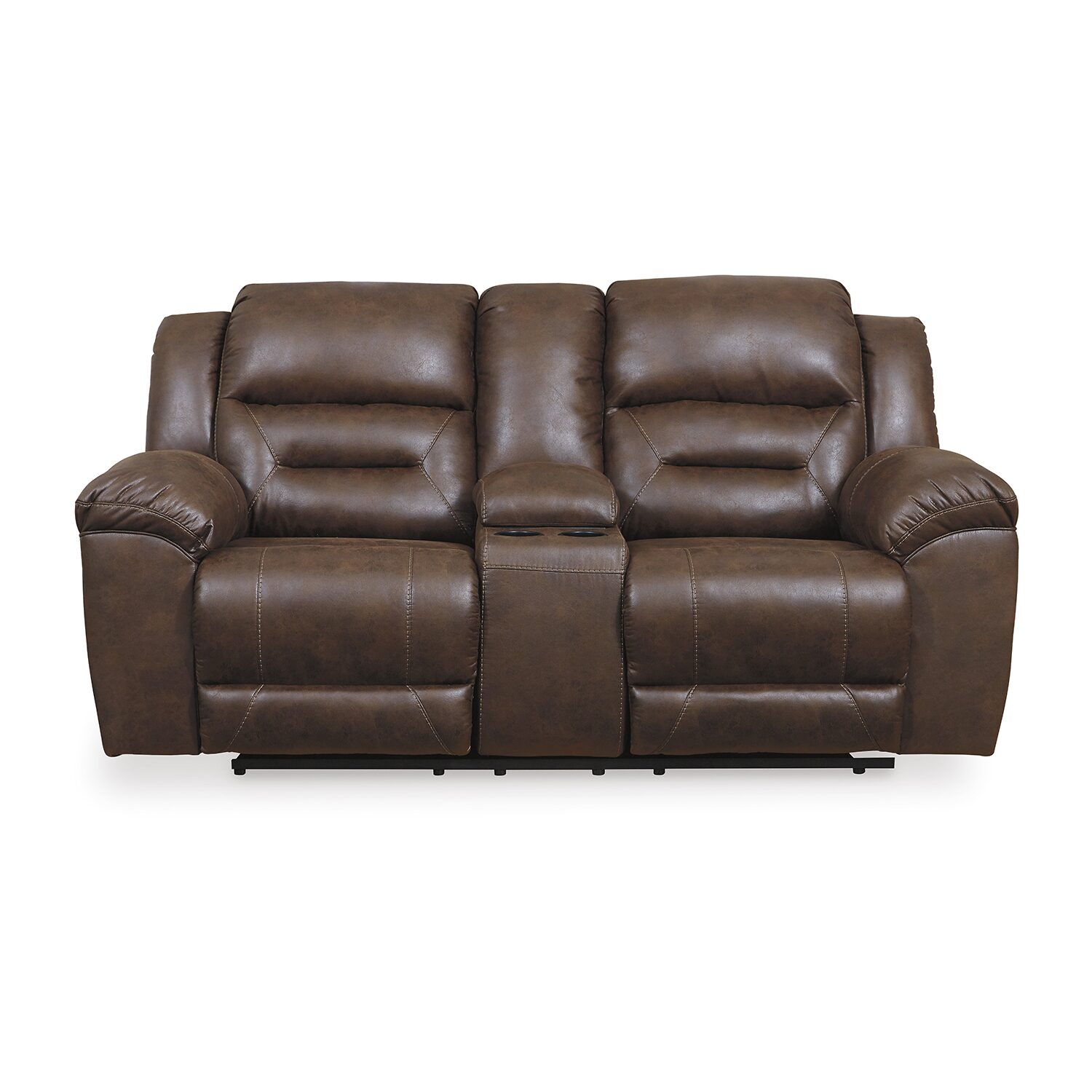 Signature Design by Ashley® Stoneland Manual Reclining Loveseat with Console