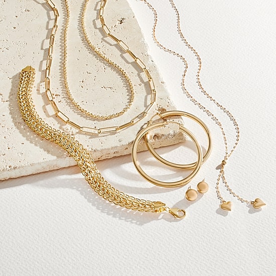 Gold Addiction Womens 14K Gold 18 Inch Paperclip Chain Necklace