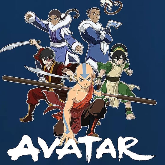 Little & Big Kid Boys Crew Neck Short Sleeve Regular Fit Avatar-The Last Airbender Graphic T-Shirt