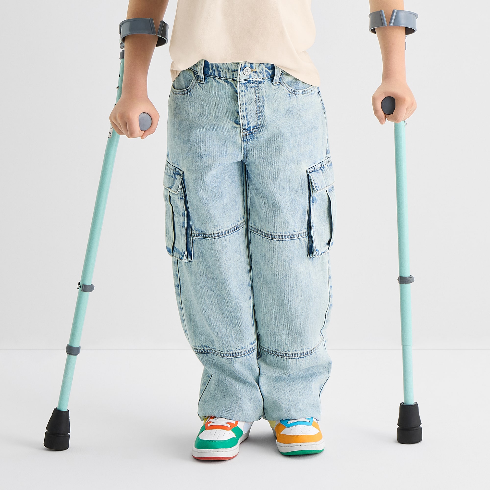 Thereabouts Little & Big Kid Boys Adaptive Cargo Loose Fit Jean
