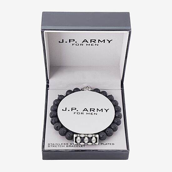 J.P. Army Mens Stainless Steel Stretch Bracelet