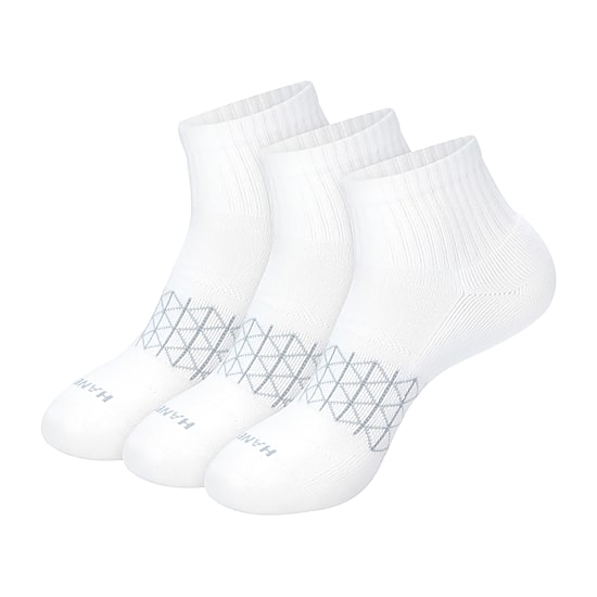 Hanes® Men's Ultimate Absolute Comfort, 3 Pairs Moisture-Wicking Ankle Socks