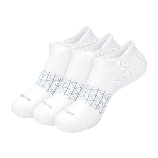 Hanes Absolute Heel Tab Mens Multi-Pack 3 Pair No Show Socks