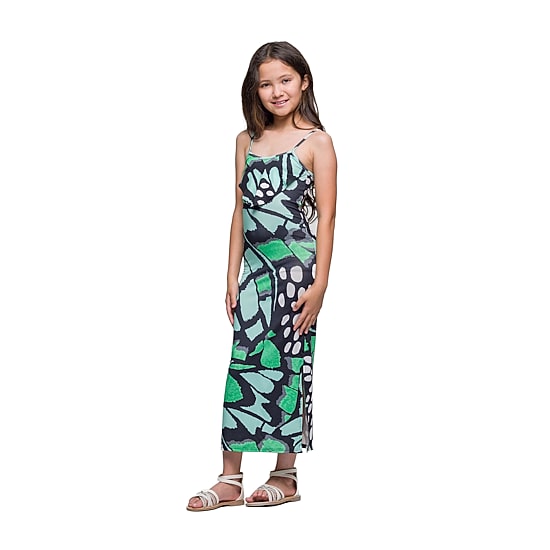 24seven Comfort Apparel Big Kid Girls Sleeveless Animal Maxi Dress