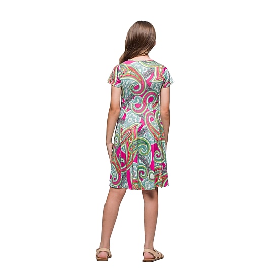 24seven Comfort Apparel Big Kid Girls Cap Short Sleeve Fit + Flare Dress