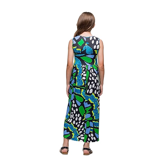 24seven Comfort Apparel Big Kid Girls Sleeveless Abstract Maxi Dress