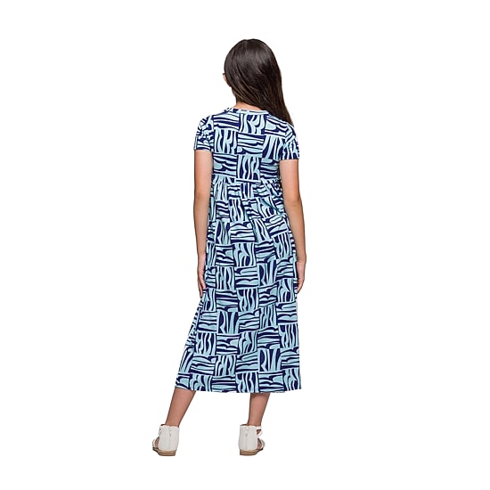 24seven Comfort Apparel Big Kid Girls Short Sleeve Abstract Maxi Dress
