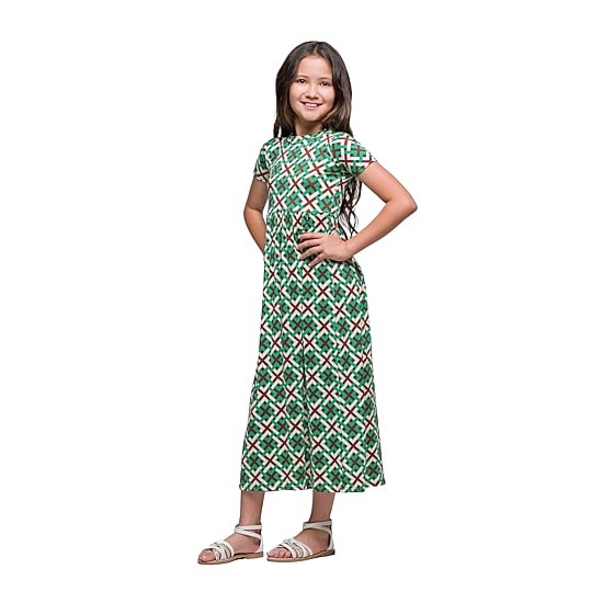 24seven Comfort Apparel Big Kid Girls Short Sleeve Floral Maxi Dress