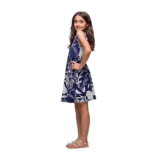 24seven Comfort Apparel Big Kid Girls Sleeveless Fit + Flare Dress
