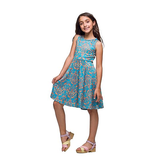 24seven Comfort Apparel Big Kid Girls Sleeveless Fit + Flare Dress