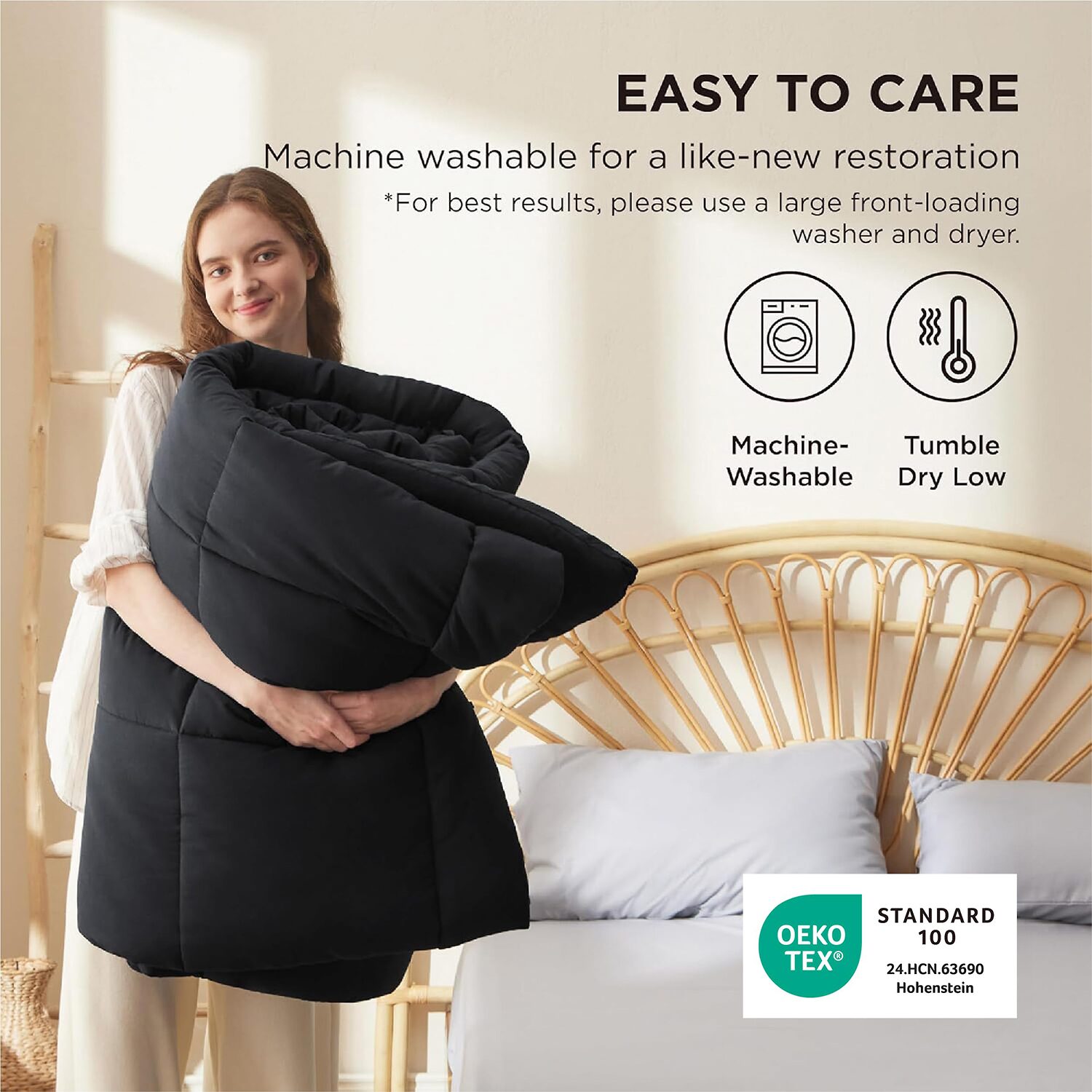 Bedsure® Comforter-Solid-300gsm Comforter