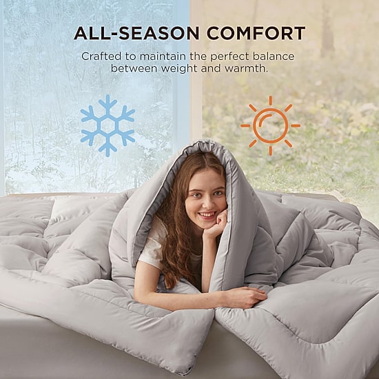 Bedsure® Comforter-Solid-300gsm Comforter