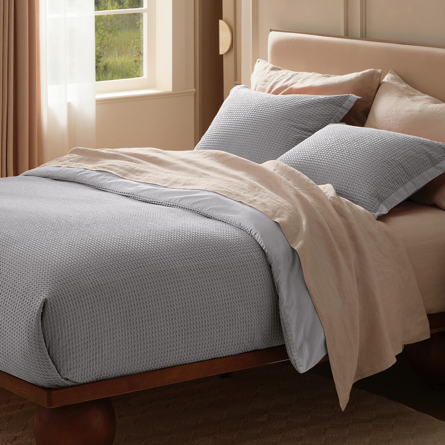 Bedsure® Waffle Duvet Cover Set