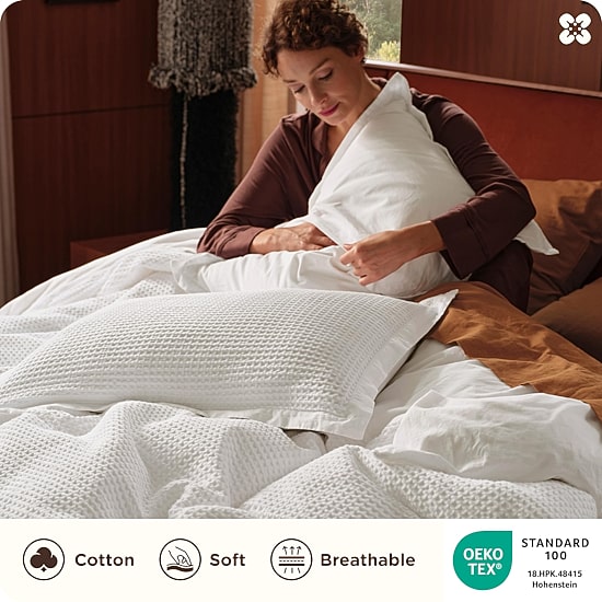 Bedsure® Waffle Duvet Cover Set