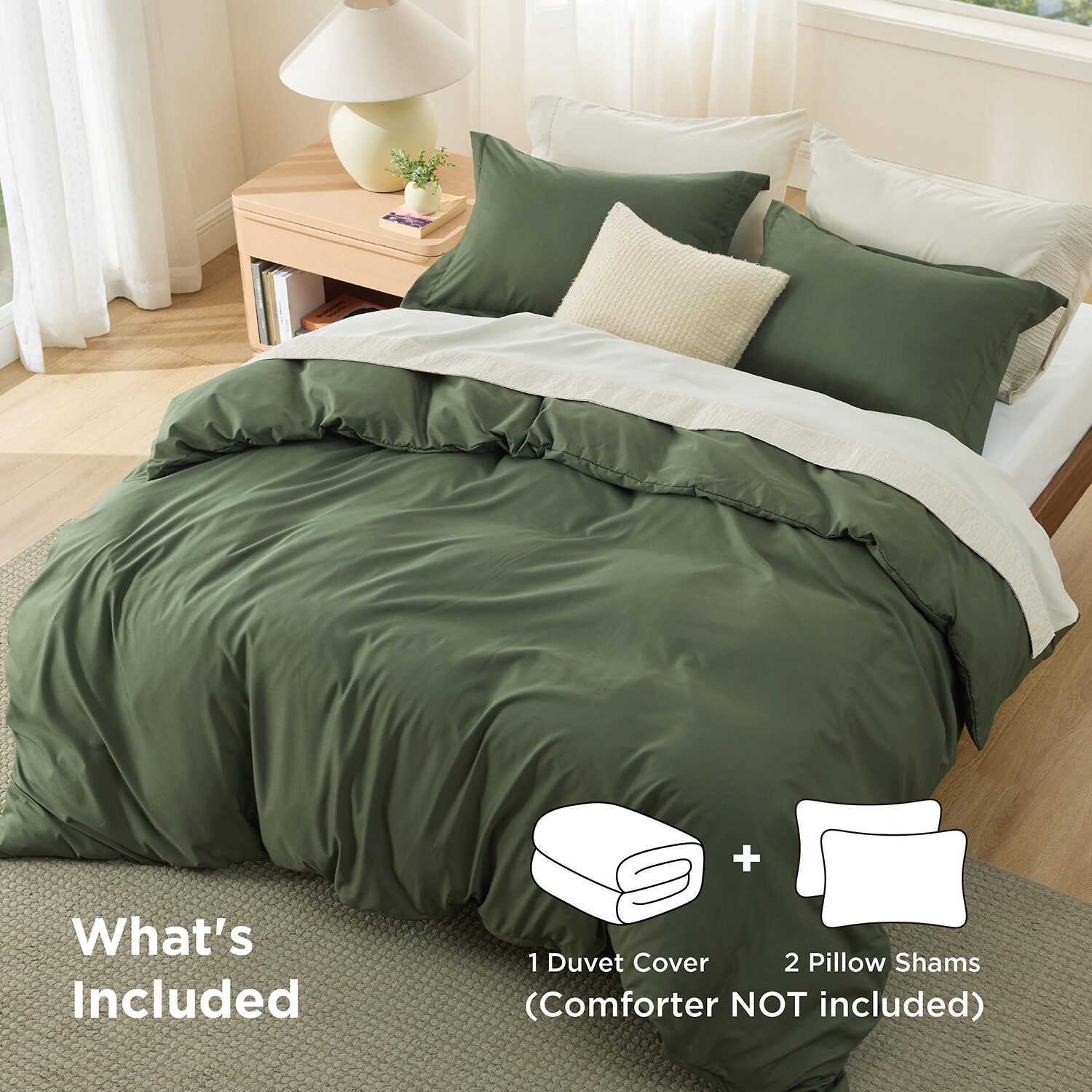 Bedsure® Solid Duvet Cover Set