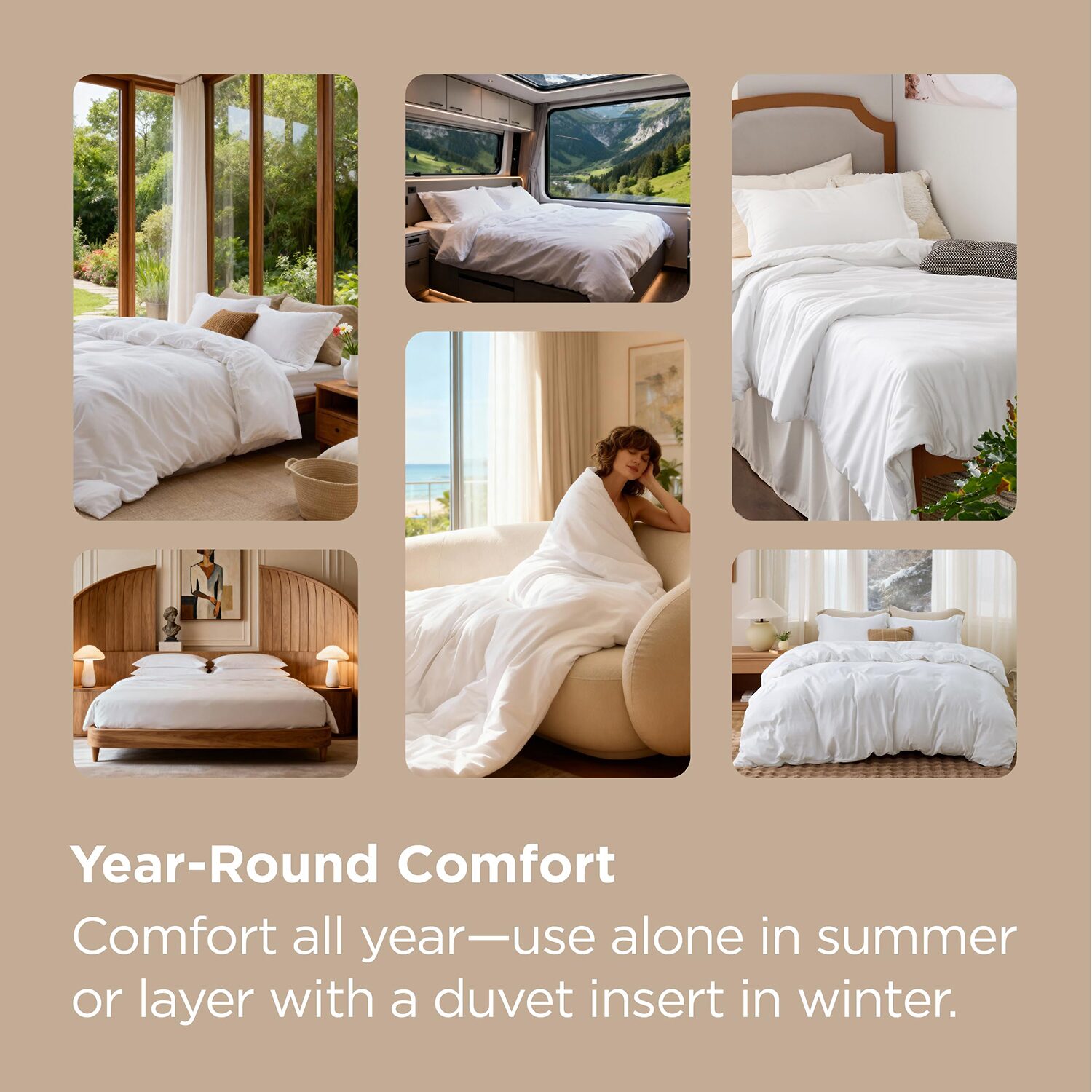 Bedsure® Solid Duvet Cover Set