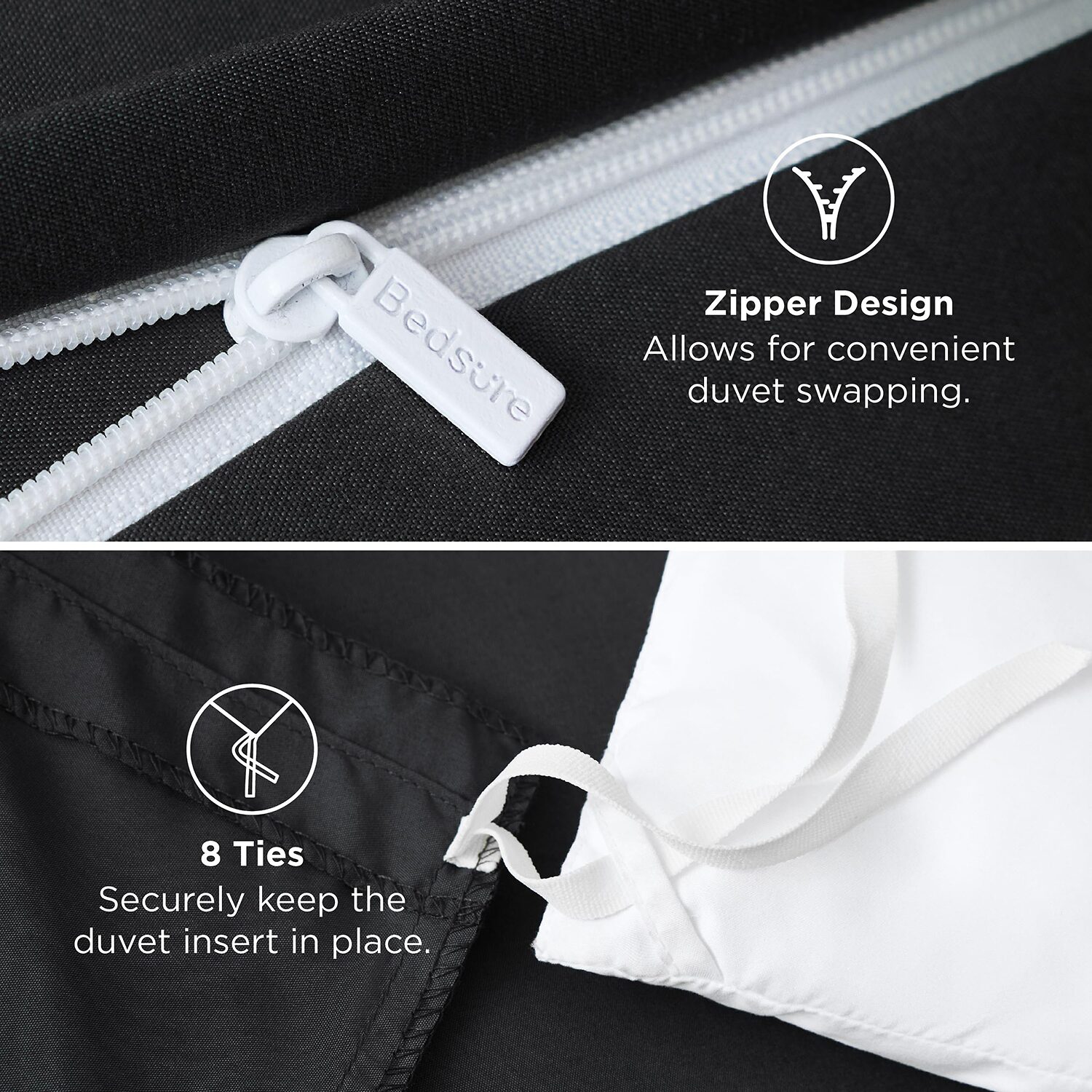 Bedsure® Solid Duvet Cover Set