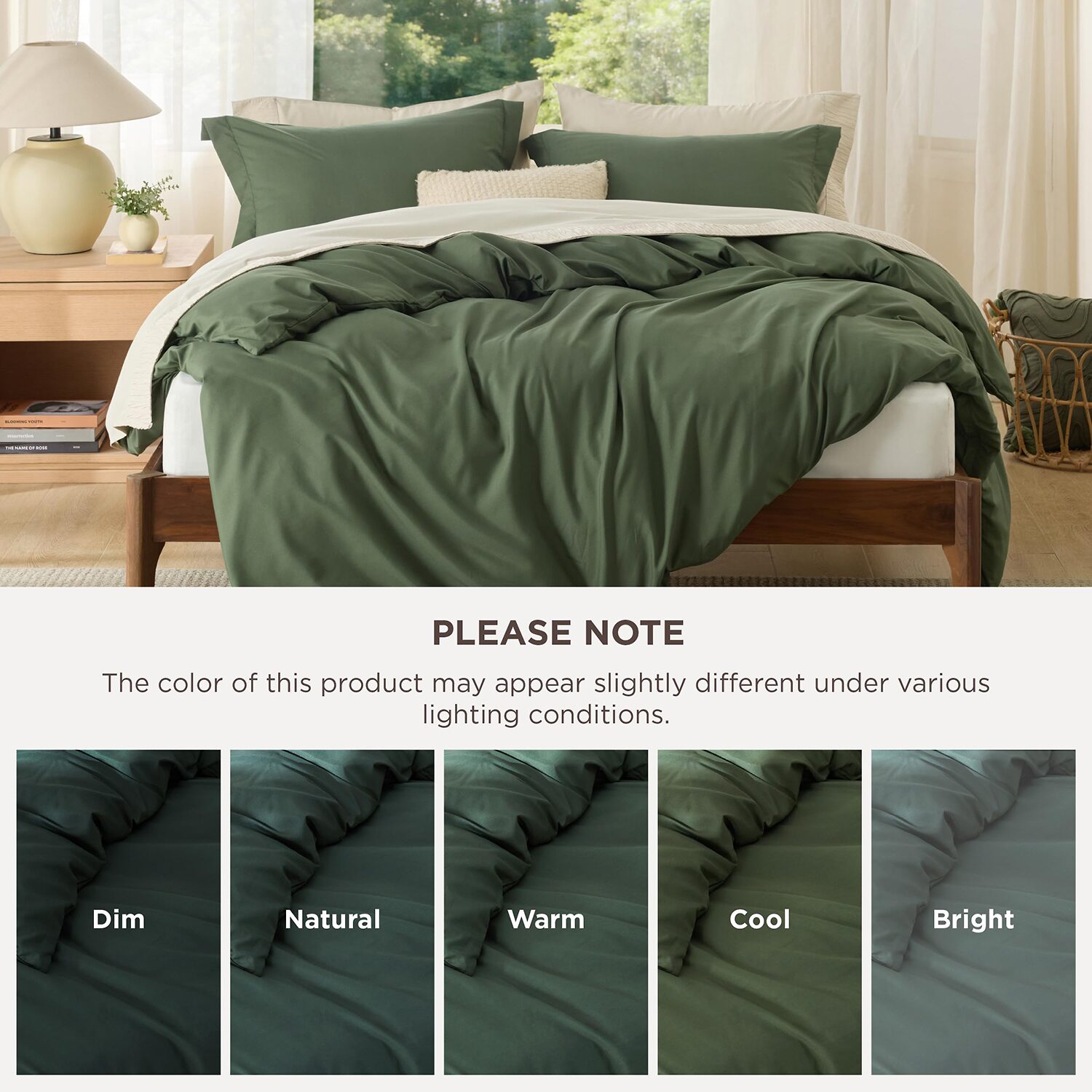 Bedsure® Solid Duvet Cover Set